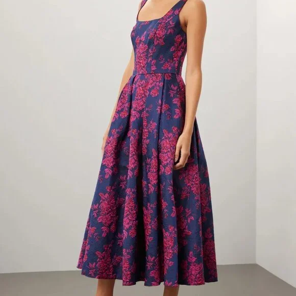 Ieena For Mac Duggal | Dresses | Ieena For Mac Duggal Floral Brocade Dress  4 | Poshmark
